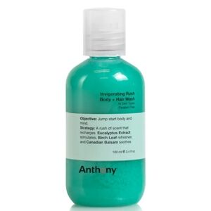 Anthony Invigorating Rush Hair + Body Wash Travel Size 3.4oz
